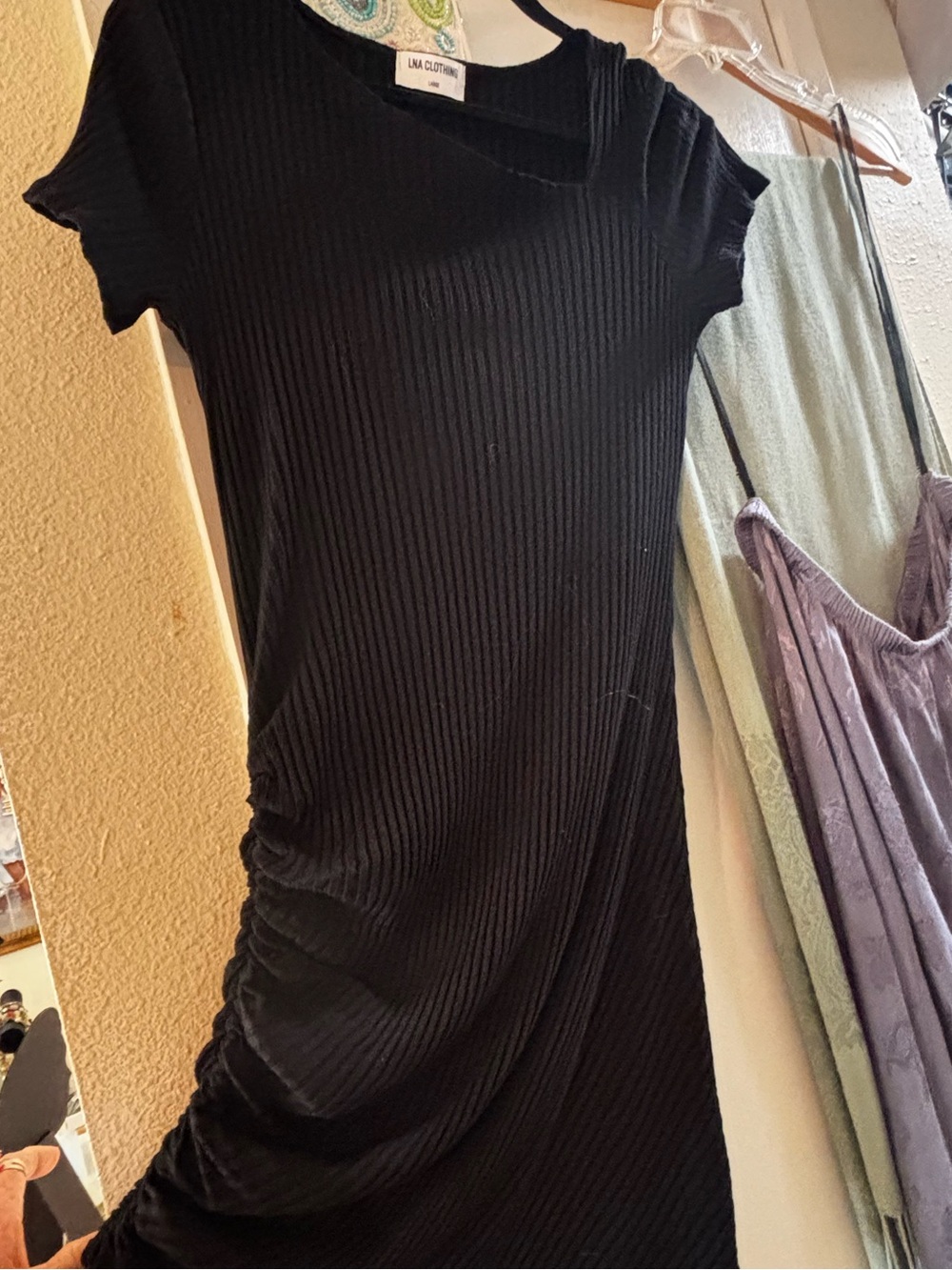 LNA Ribbed Bodycon Mini Sz. Medium